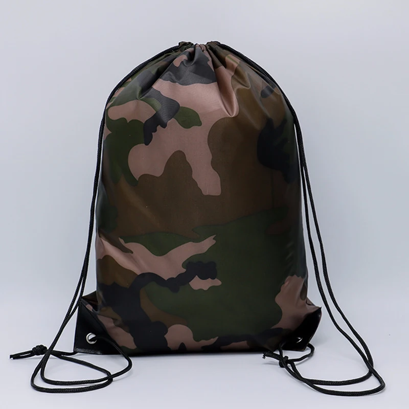 1 шт. камуфляжный рюкзак на шнурке Спортивная сумка для путешествий Спортивная сумка для хранения на открытом воздухе Легкие походные сумки для кемпинга 0