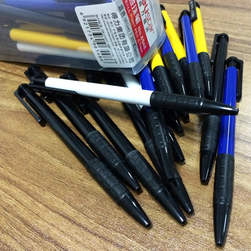 20 ШТ / Коробка 0,7 мм Шариковая ручка для Прессования Синих чернил для школьных канцелярских принадлежностей и офиса, YZB00008 3