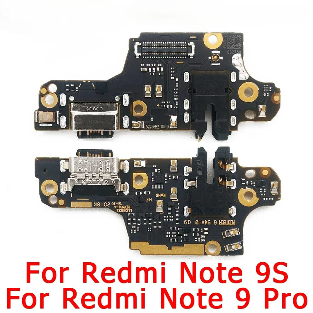 usb-плата для зарядки xiaomi redmi note 9S 9 Pro, порт для зарядки, разъем для подключения печатной платы, запасные части 0