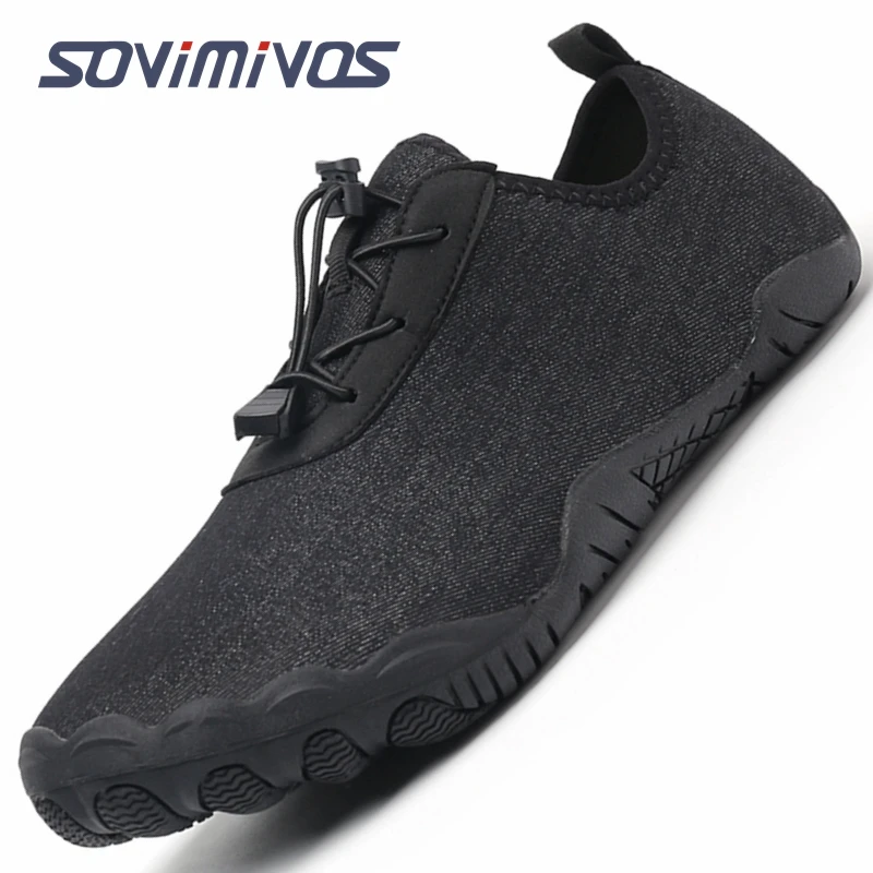 Высококачественная Легкая мужская обувь для бега трусцой в минималистичном стиле, мужская Летняя обувь для бега босиком, Пляжные спортивные кроссовки для фитнеса, Большие размеры 46 0