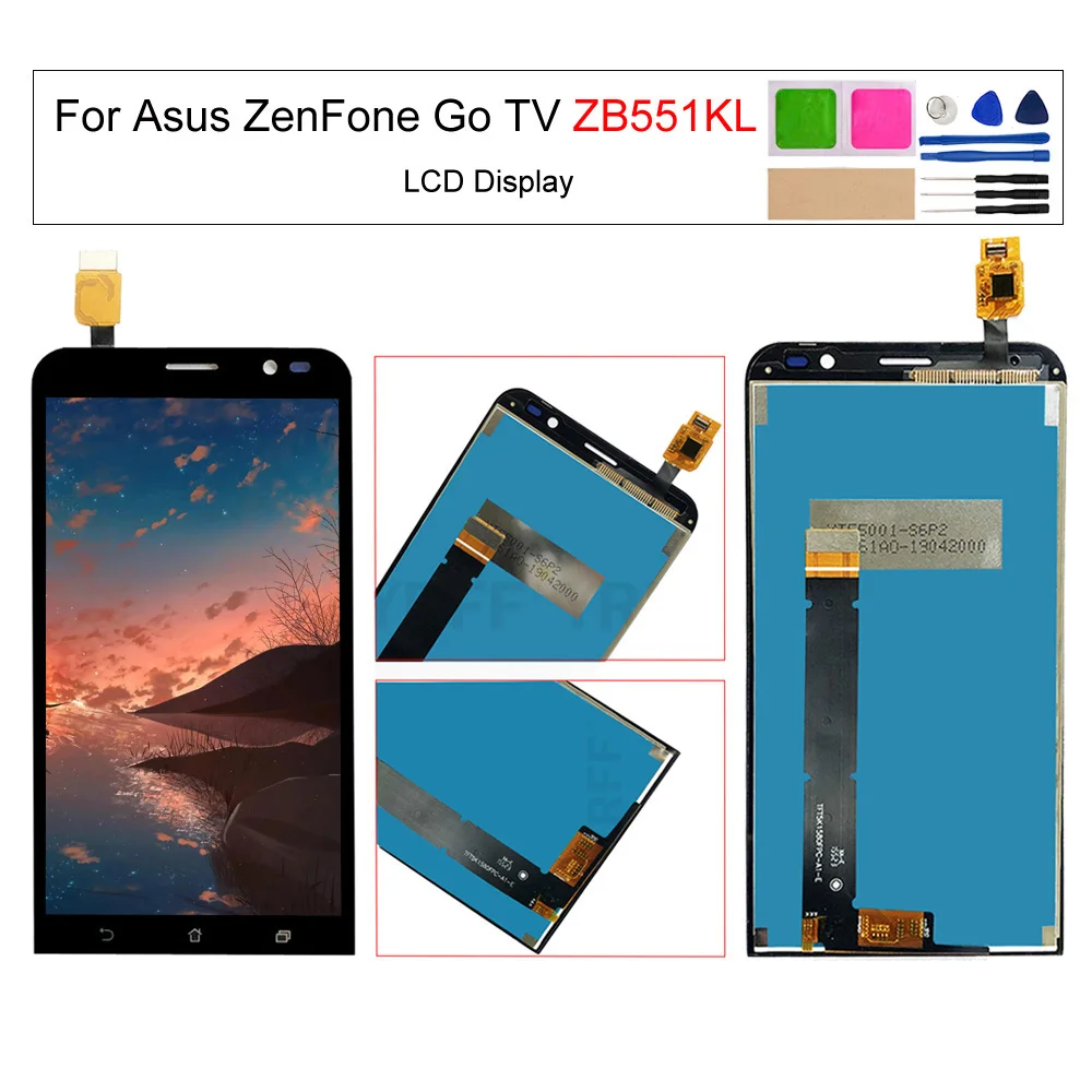 Дигитайзер с сенсорным ЖК-экраном в сборе для Asus ZenFone go TV zb551kl, 5,5 дюймов, запасные части