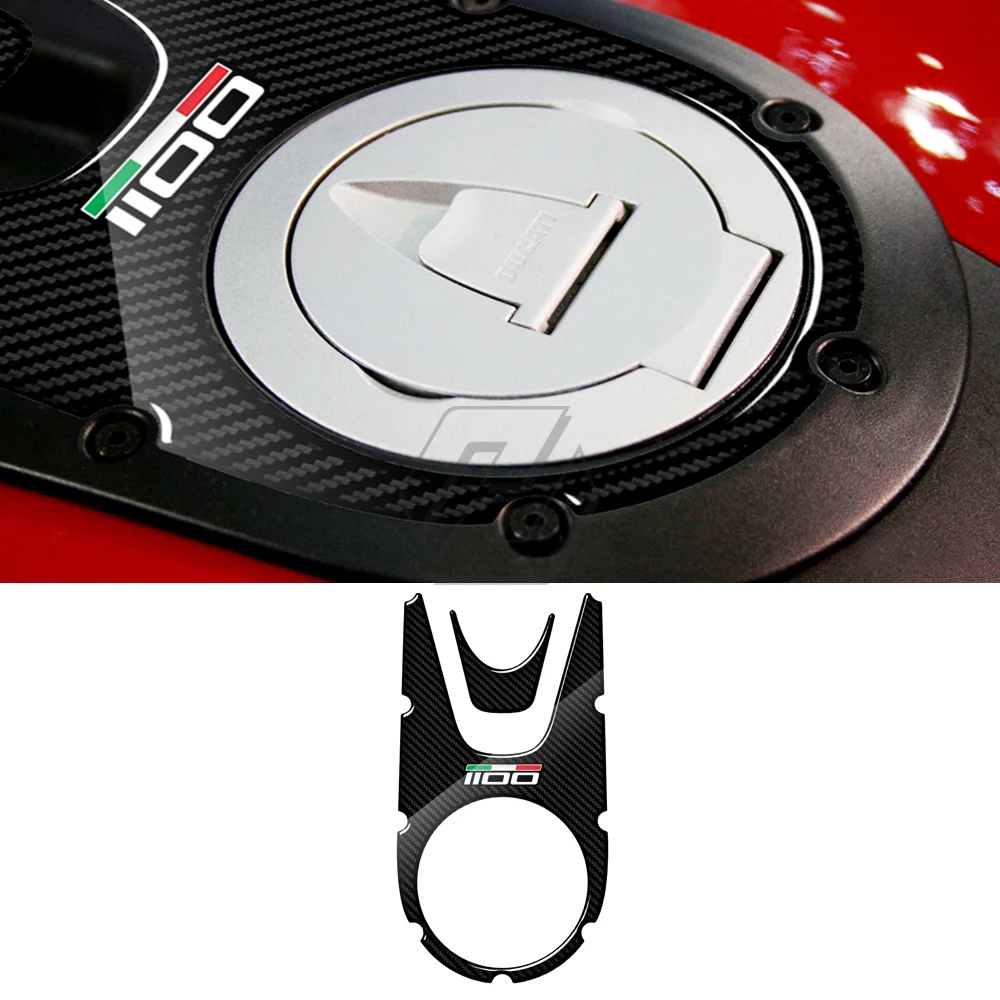 Для Ducati Monster 1100 Evo 2008-2014 Мотоциклетный топ, защитная крышка бака, 3D карбоновая смола-look 0