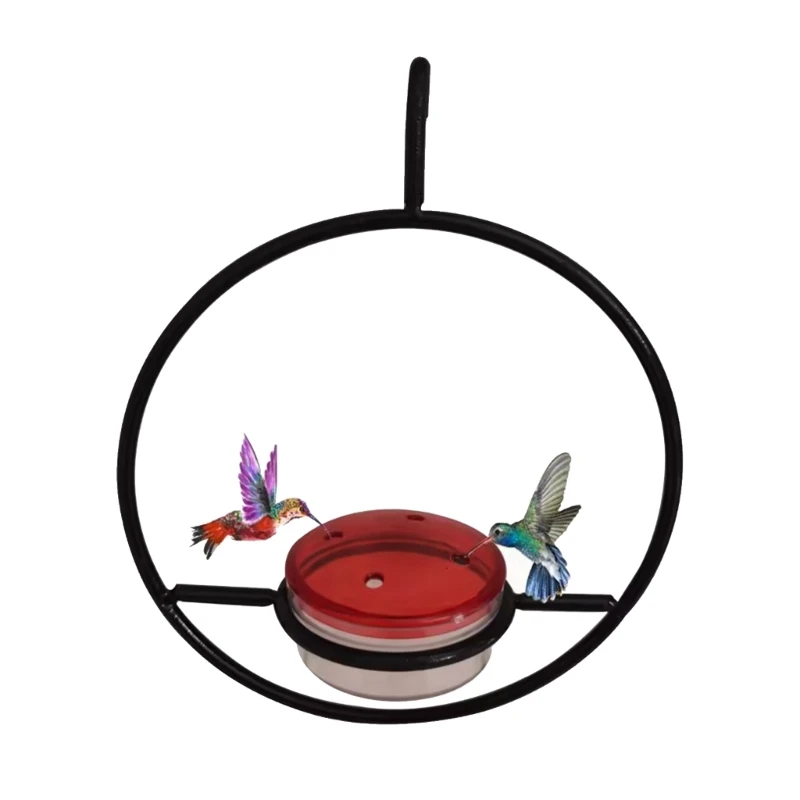 Металлическая подвесная кормушка для колибри С прозрачным дизайном, Садовые кормушки для птиц, Принадлежности для питья Колибри