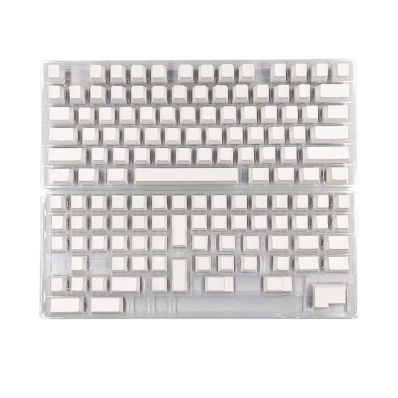 Минималистичные Белые Пустые Колпачки Для ключей CherryProfile для Механической клавиатуры 108 104 0