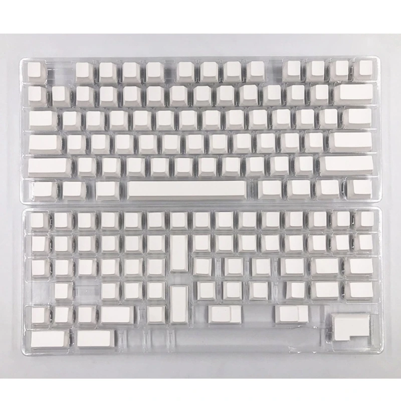 Минималистичные Белые Пустые Колпачки Для ключей CherryProfile для Механической клавиатуры 108 104 4