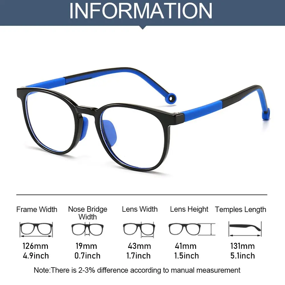 Модные Онлайн-классы Защита глаз Компьютерные очки в Сверхлегкой оправе Удобные Очки Детские Очки 5