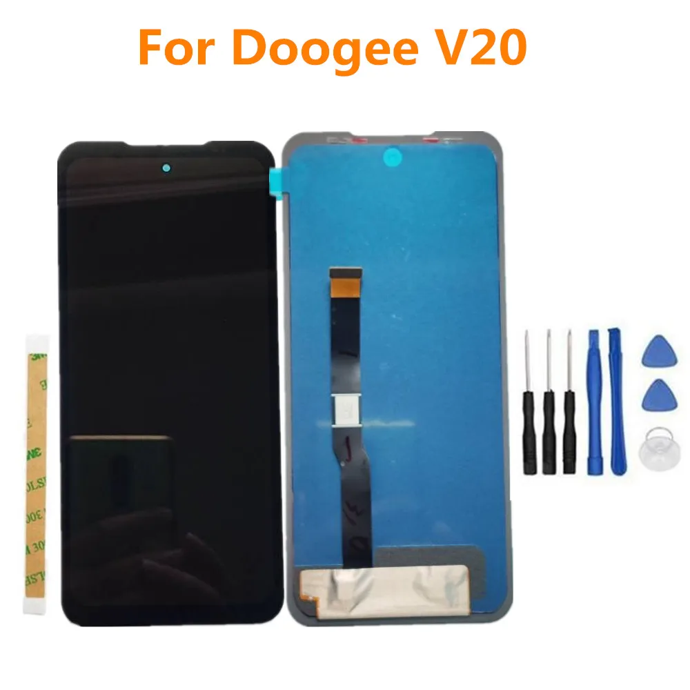Новинка Для Doogee V20 Оригинальный 6,43-дюймовый 2400*1080 ЖК-Дисплей Телефона + Сенсорный Экран Дигитайзер В Сборе Ремонтная Панель Стеклянные Аксессуары
