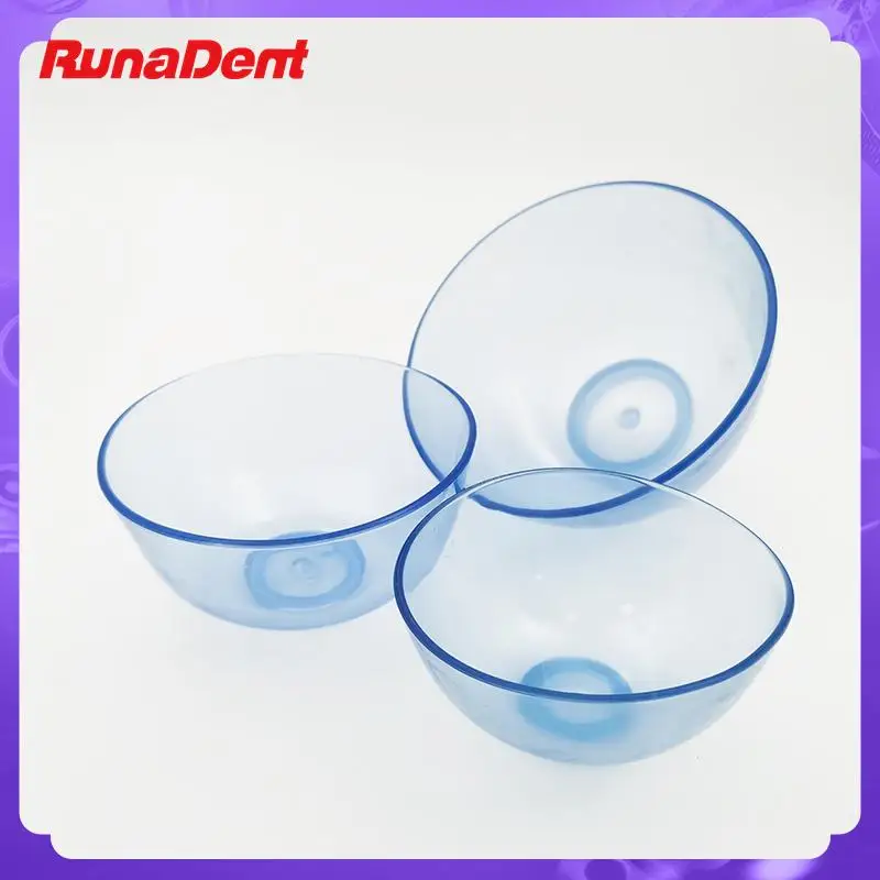 Стоматологическая прозрачная пластиковая чаша для смешивания S / m / l Контейнер для смешивания гипса для стоматолога Синяя резиновая чаша для смешивания 5