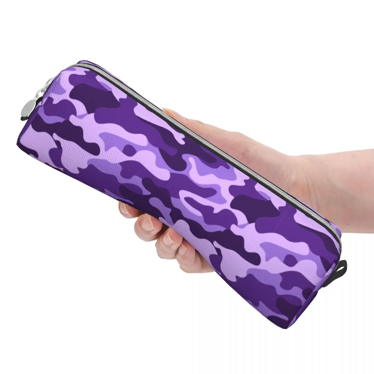Фиолетовый военный камуфляжный пенал Новый держатель ручки с камуфляжным принтом Сумки для девочек и мальчиков Офисная сумка для карандашей на молнии большой емкости 2