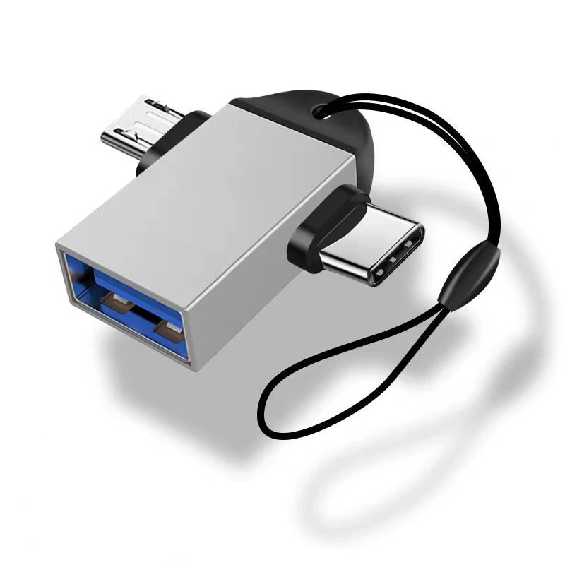 в 1 OTG-адаптере USB 3.0 с разъемом Micro USB и USB C с разъемом из алюминиевого Сплава on The Go Конвертер HHUAWEI