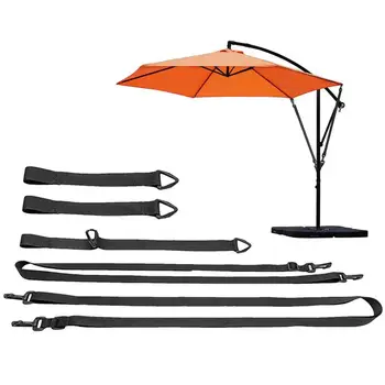 1 комплект ремня для стабилизатора ветра зонта для патио, защита от ветра Для больших консольных зонтов, Регулируемая фиксированная лента 0