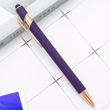 1 шт. шариковая ручка с сенсорным экраном Канцелярские школьные принадлежности Милые Металлические ручки школьные принадлежности Kawaii