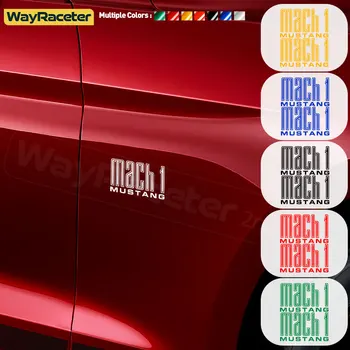 2 Шт Светоотражающая Наклейка На Боковое Крыло Автомобиля Бампер Mach 1 Графическая Виниловая Наклейка Для Ford Mustang Аксессуары 2022 2023