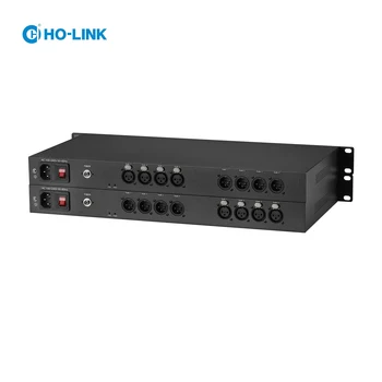 4-Канальные двунаправленные аудиопередатчики XLR по оптоволокну и приемник, дискретизация звука 40 Ом 24 бита по оптоволокну 0