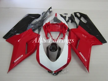 4Gifts Новый ABS Мотоцикл Велосипед Комплект Обтекателей Подходит Для Ducati 848 1098 1198 1098s 1098r 1098s Комплект Кузова На Заказ Красный Черный 0