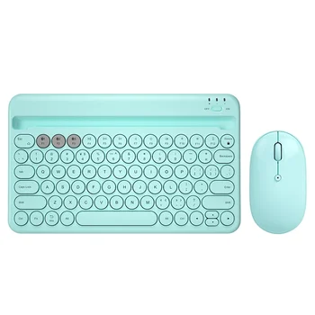 Bluetooth-совместимый беспроводной бесшумный мини-игровой набор Клавиатура Мышь Комбинированная Magic Keyboard Мышь для iPad Телефон Ноутбук ПК геймер