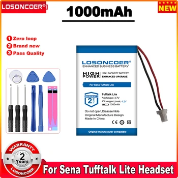 LOSONCOER Новый аккумулятор емкостью 1000 мАч для гарнитуры Sena Tufftalk Lite 0
