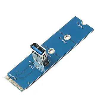 NGFF M.2 Для Передачи данных с USB 3.0 Карты M2 На USB3.0 Адаптер-Конвертер Для PCI Express PCI-E 1x На 16x Riser Card