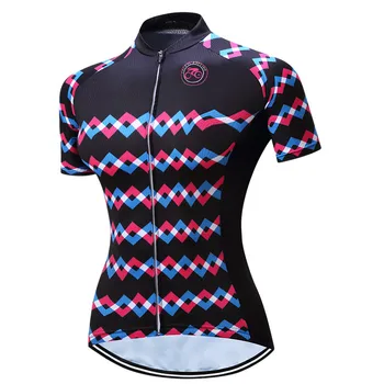 Teleyi Ropa Ciclismo Женская велосипедная трикотажная рубашка Летняя дышащая велосипедная одежда MTB Велосипедная одежда Быстросохнущая велосипедная майка