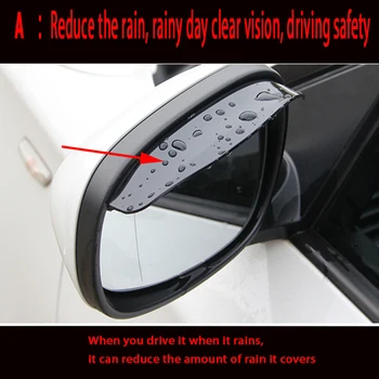 ZDPARTS Автомобильное Зеркало Заднего Вида От Дождя Непромокаемая Наклейка Для BMW E46 E39 E60 E90 E36 F30 F10 X5 E53 E34 E30 Mini Cooper Lada 1