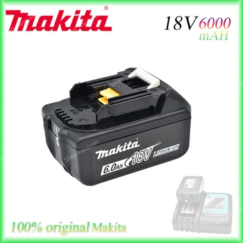 Аккумуляторная батарея Makita Original емкостью 6000 мАч 18 В со светодиодной литий ионной заменой LXT BL1860B BL1860 BL1850 Makita для электроинструмента