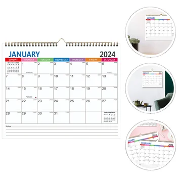 Английский Календарь Ежемесячный Настенный Календарь Назначенной встречи, Висящий Дома В комнате на 2025 год, Ежедневное Использование Офисных Настольных Календарей