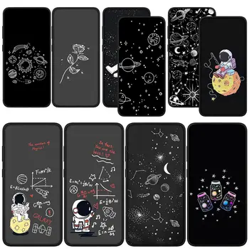 Вселенная Галактика Луна Астронавт Звезды Чехол Для Телефона Xiaomi Redmi Note 11 10 9 8 Pro 9S 10S 11S 9A 9C NFC 9T 10A 10C 8A 0