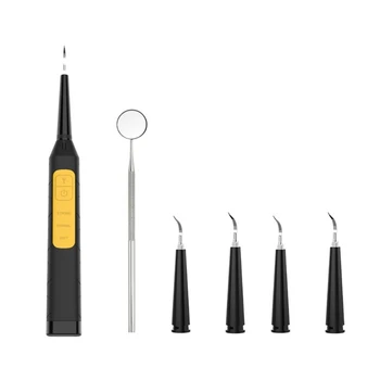 Высокочастотный вибрационный очиститель для зубов Перезаряжаемый Очиститель для зубов ABS Материал N0PF