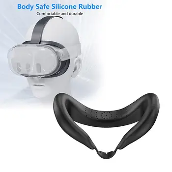 Для маски для глаз Meta Quest 3 Силиконовый чехол для защиты от пота, подушка для лица, замена аксессуаров Meta Quest 3 H8B2 0