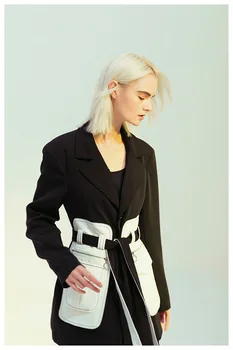 Женская зимняя одежда 2023 года, куртка в стиле пэчворк, женские пальто больших размеров с отложным воротником, женский блейзер с длинным рукавом 0