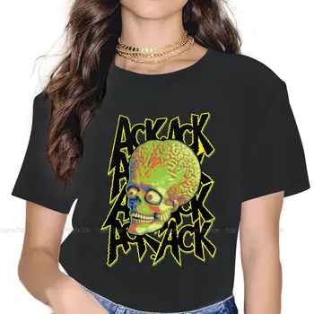 Женская футболка Martian Headshot, базовые футболки для девочек Mars Attacks, женская футболка с круглым вырезом 5XL, забавный подарок для хипстеров