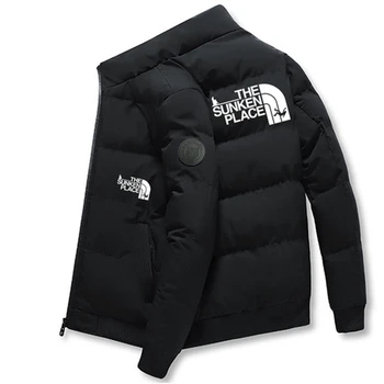 Зимняя мужская куртка The NO FACE, Модная Повседневная куртка Со стоячим воротником, мужской пуховик, Теплая куртка, Мужская спортивная куртка на открытом воздухе
