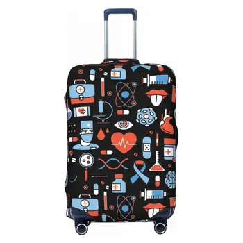 Изготовленный на заказ чехол для багажа медсестры с героями мультфильмов, Модный Дорожный чемодан, защитный чехол для 18-32 дюймов