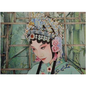 Китайский ретро стиль 5d diy алмазная живопись, вышивка, женская алмазная мозаика из горного хрусталя, полная круглая квадратная 5d алмазная artZP-3645