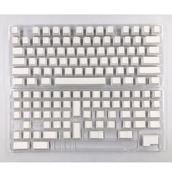 Минималистичные Белые Пустые Колпачки Для ключей CherryProfile для Механической клавиатуры 108 104 4