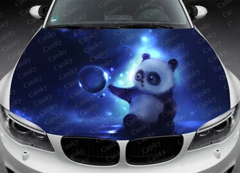 Наклейка на капот автомобиля Panda Виниловая Наклейка Panda, графика, Наклейка на грузовик, Графика грузовика, Наклейка на капот, Череп F150, Jeep CUSTOM 0
