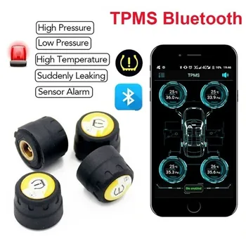 Новый TPMS Bluetooth 4.0/5.0 Внешний датчик давления в шинах Детектор контроля давления в шинах мотоцикла автомобиля Поддержка телефона IOS Android 0
