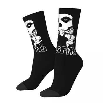 Носки с черепом Misfits Мужские Женские модные носки из полиэстера Harajuku Весна Лето Осень Зимние носки в подарок 0