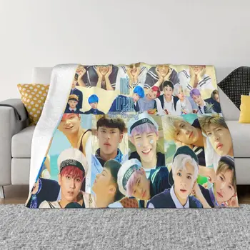 Одеяла NCT DREAM, флис, весна-осень, Корейская группа мальчиков, Многофункциональные Супер Мягкие одеяла для постельного белья, уличные покрывала 0