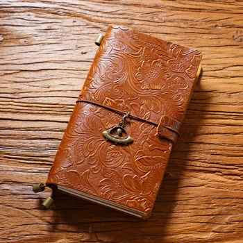 Оригинальный ретро резной дорожный блокнот из воловьей кожи ручной блокнот канцелярские принадлежности ручная бухгалтерская книга творческий дневник 0