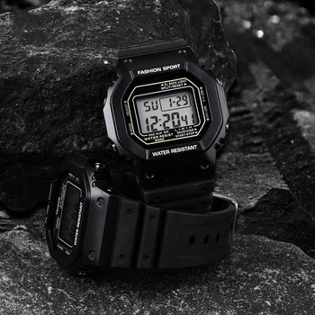 Прозрачные цифровые часы Квадратные женские часы Спортивные силиконовые электронные наручные часы Reloj Mujer Clocks Прямая поставка