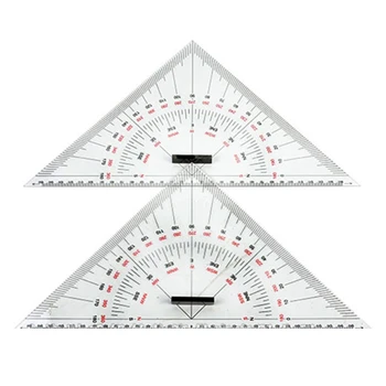 Рисование диаграммы Треугольная Линейка Для Рисования корабля 300 мм Крупномасштабная Треугольная Линейка Для Измерения Расстояний Обучение Инженерному Делу Des
