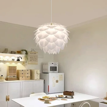 Скандинавский домашний декор, столовая, подвесной светильник, освещение в помещении, потолочный светильник, подвесная люстра, светильники для гостиной 3