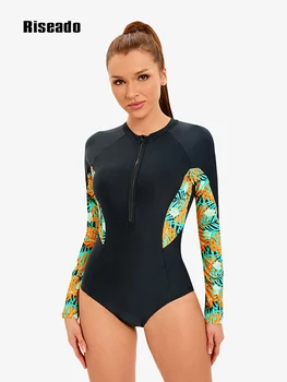 Спортивный женский купальник Rashguard, цельные купальники в стиле пэчворк, 2023, женский купальник, пляжная одежда, летний костюм для серфинга