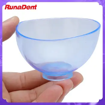 Стоматологическая прозрачная пластиковая чаша для смешивания S / m / l Контейнер для смешивания гипса для стоматолога Синяя резиновая чаша для смешивания 2