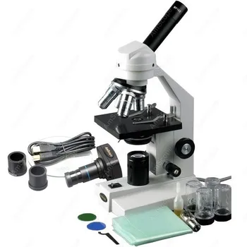 Студенческий составной микроскоп-AmScope поставляет 40X-2000X Студенческий составной микроскоп + цифровая камера USB