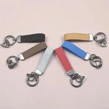 Универсальные кольца-брелки для ключей от автомобиля, металл, кожа, замша, стайлинг, Эмблема Power, брелок для ключей, кольцо для мужчин и женщин, подарки