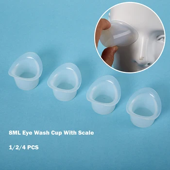 Чашка Для Промывания Глаз Объемом 8 МЛ Силиконовая Многоразовая Медицинская Мягкая Чашка Для Глазной Ванны Со Шкалой 0
