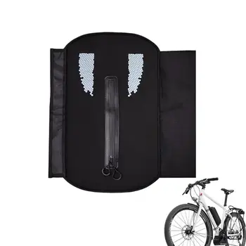 Чехол для аккумулятора Ebike, водонепроницаемый чехол для электровелосипеда со светоотражающими полосками, надежное хранение Ebike, Пылезащитные чехлы для велосипедов от дождя. 0