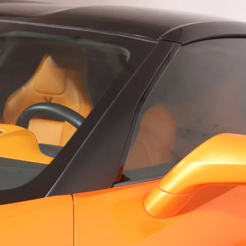 Для 2014-2019 Chevrolet Corvette C7, Наклейка на переднее лобовое стекло автомобиля из ПВХ и углеродного волокна, наклейка на переднюю стойку, наклейка на внешние детали автомобиля 3